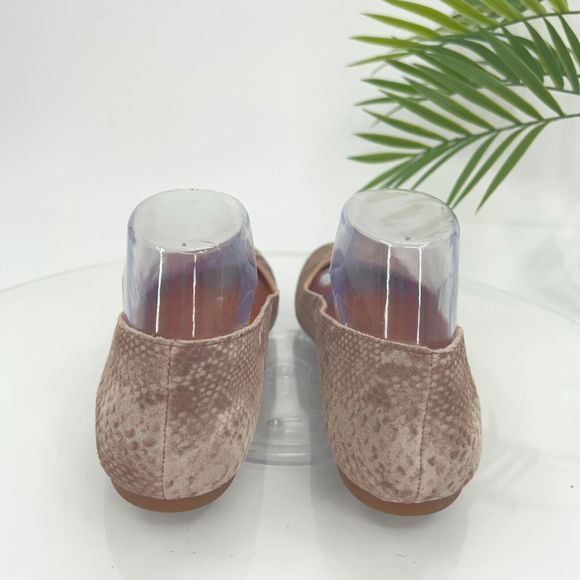 Born Women's Adour Flats Size 7.5 Ballet Shoe Brown Tan Leather Snakeskin Comfy - Picture 7 of 14